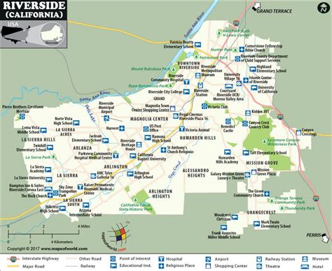 city of riverside map.